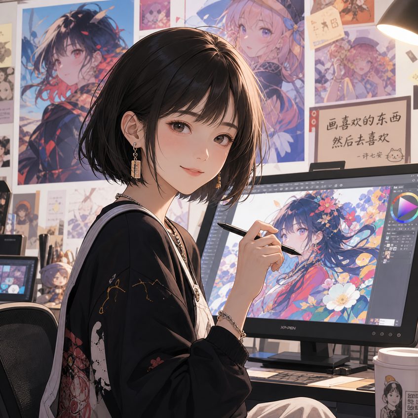 每日吃瓜动漫视觉艺术总监苏晴